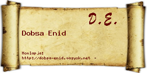 Dobsa Enid névjegykártya
